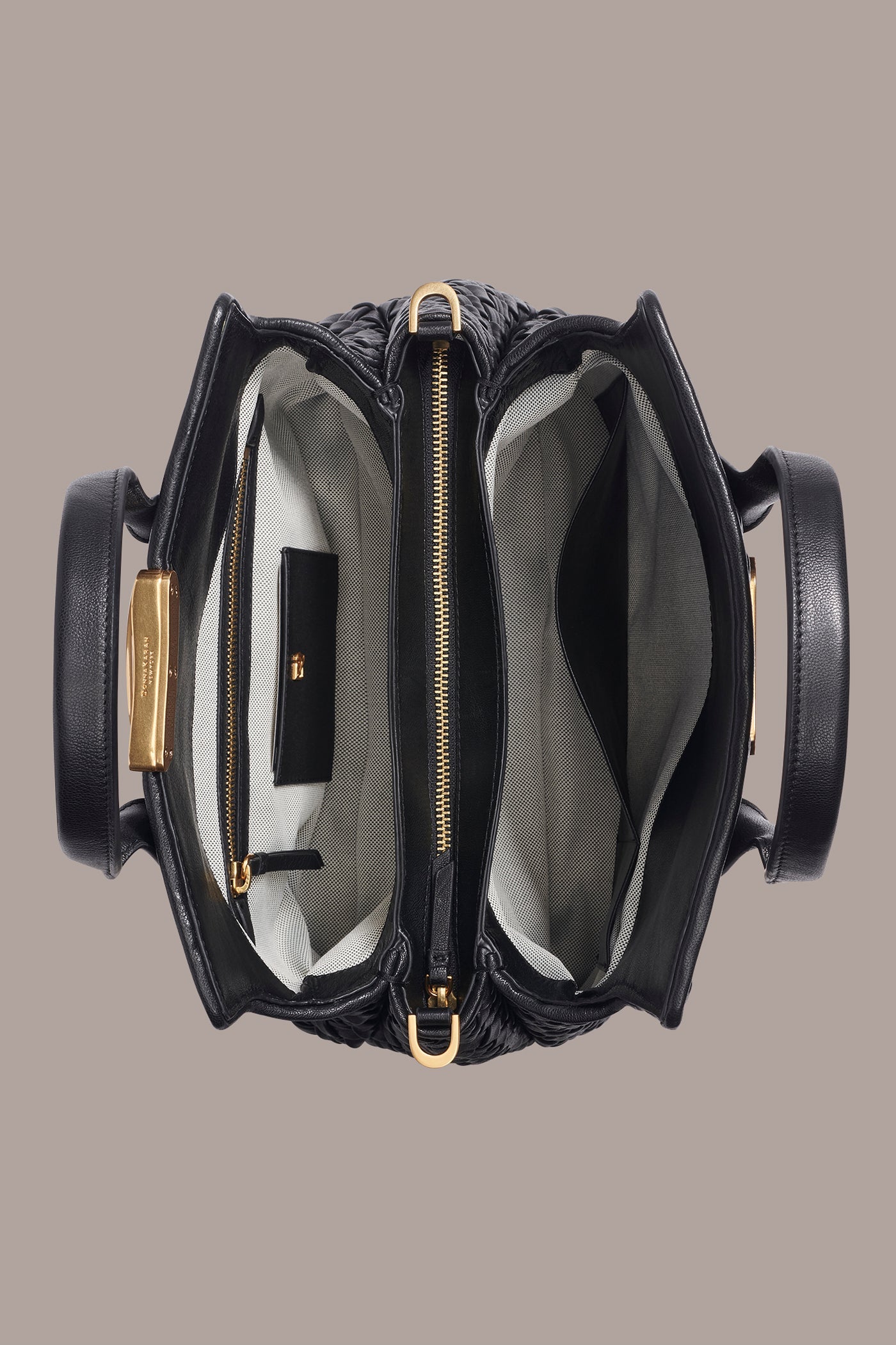 Donna Karan | AMAGANSETT WOVEN LEATHER SATCHEL BAG