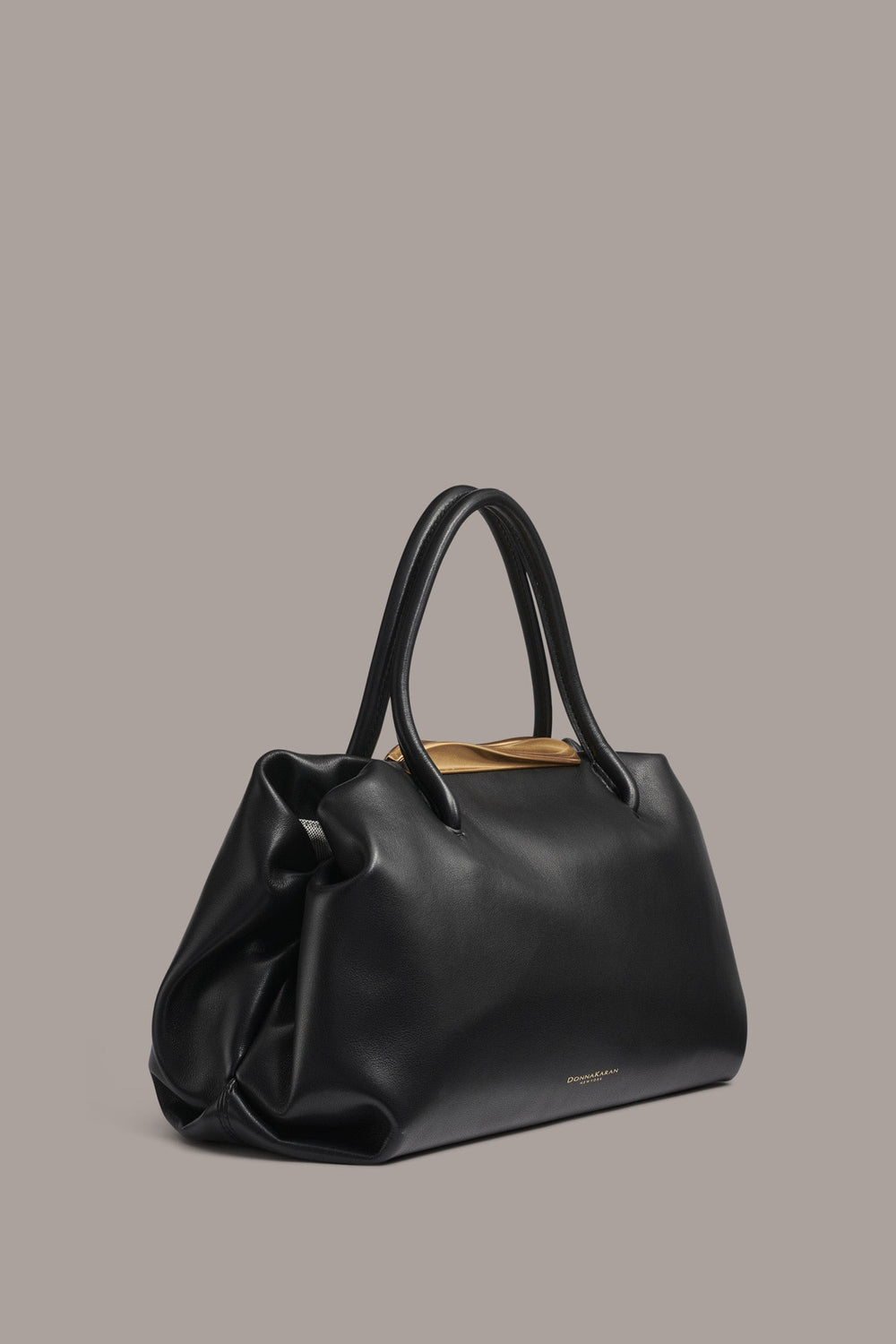 Donna Karan | POPLIN LEATHER SATCHEL BAG