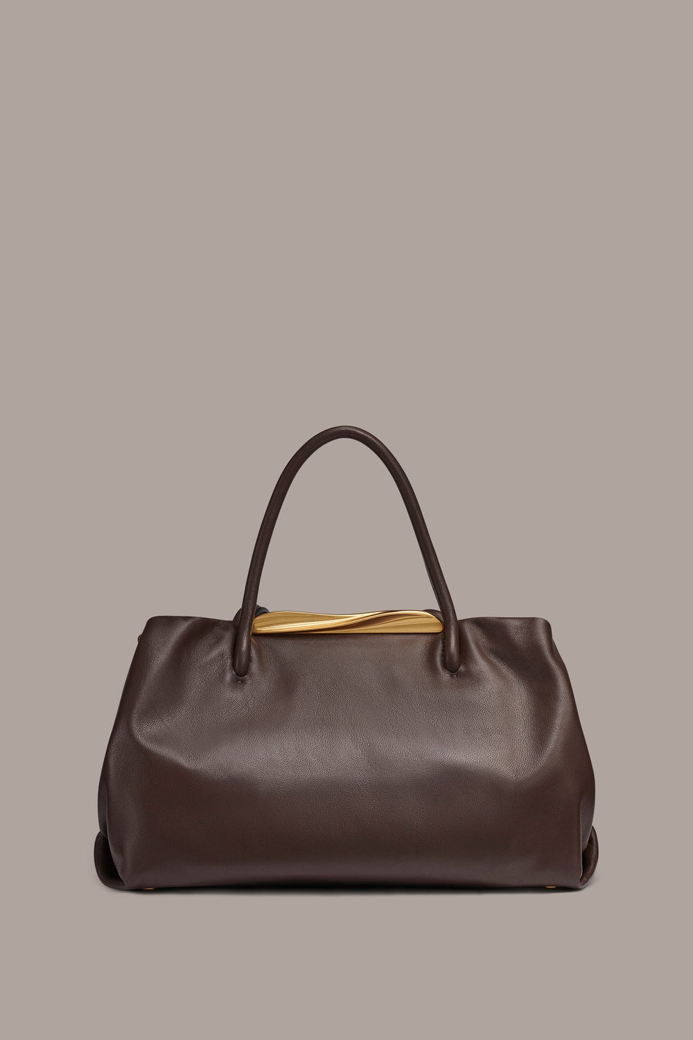 Donna Karan | POPLIN LEATHER SATCHEL BAG