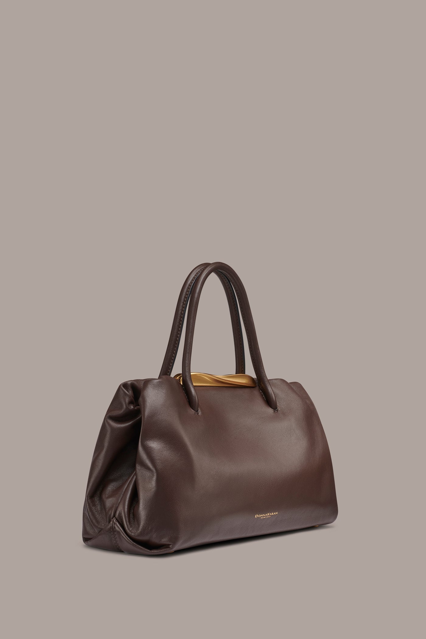 Donna Karan | POPLIN LEATHER SATCHEL BAG
