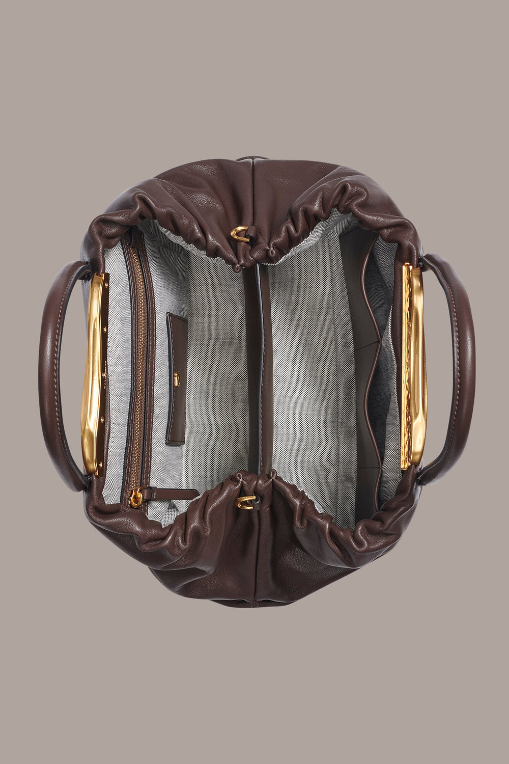 Donna Karan | POPLIN LEATHER SATCHEL BAG