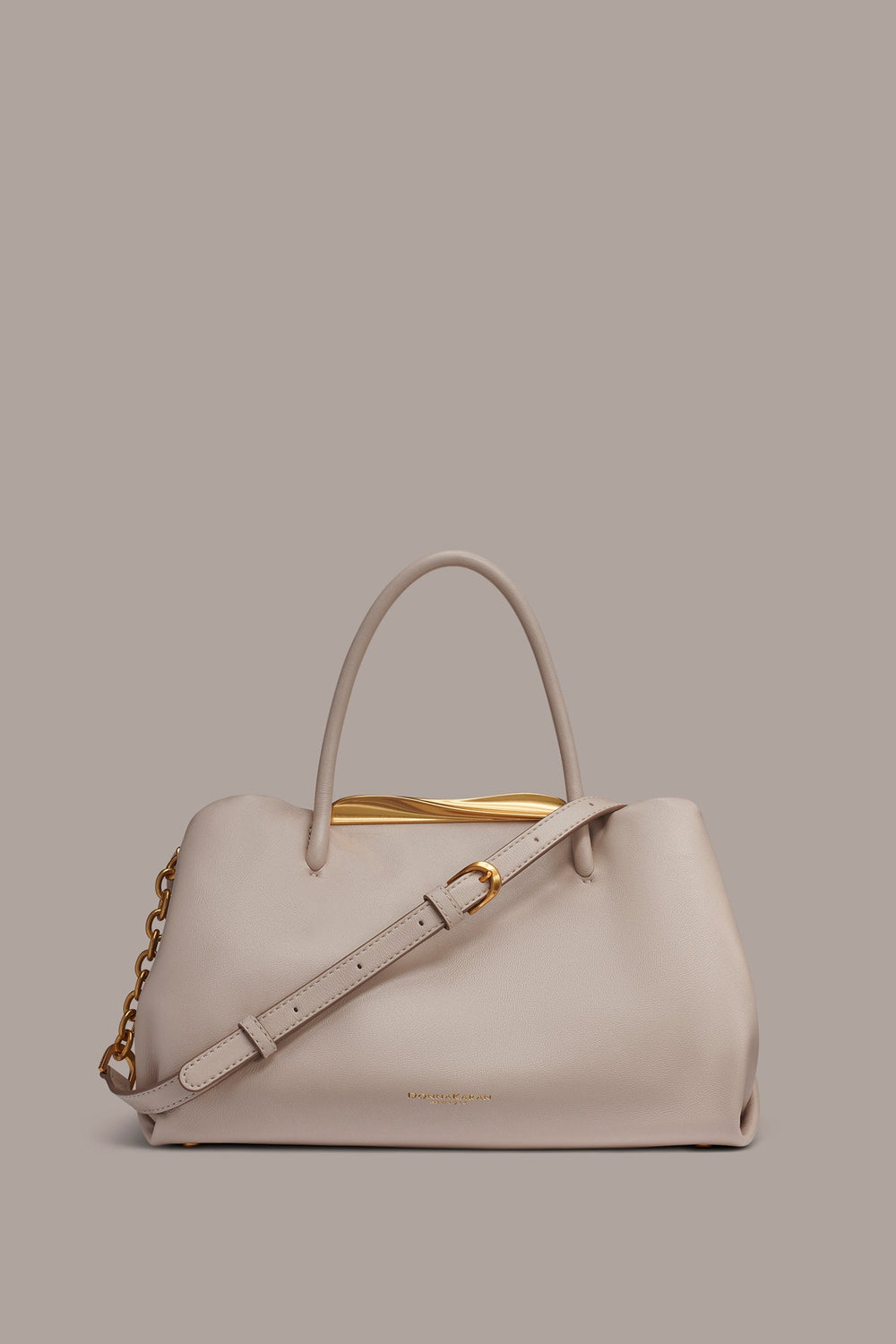 Donna Karan | POPLIN LEATHER SATCHEL BAG