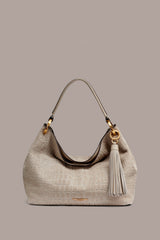 Donna Karan | GLENWOOD CROC-EFFECT SUEDE SHOULDER BAG