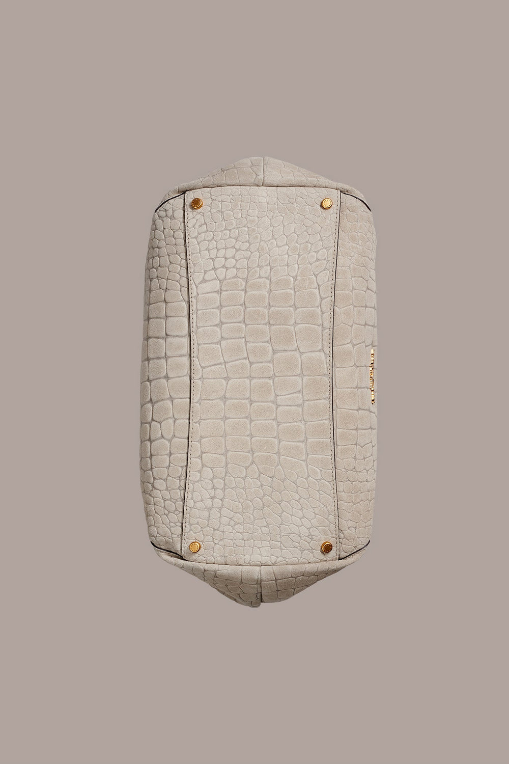 Donna Karan | GLENWOOD CROC-EFFECT SUEDE SHOULDER BAG