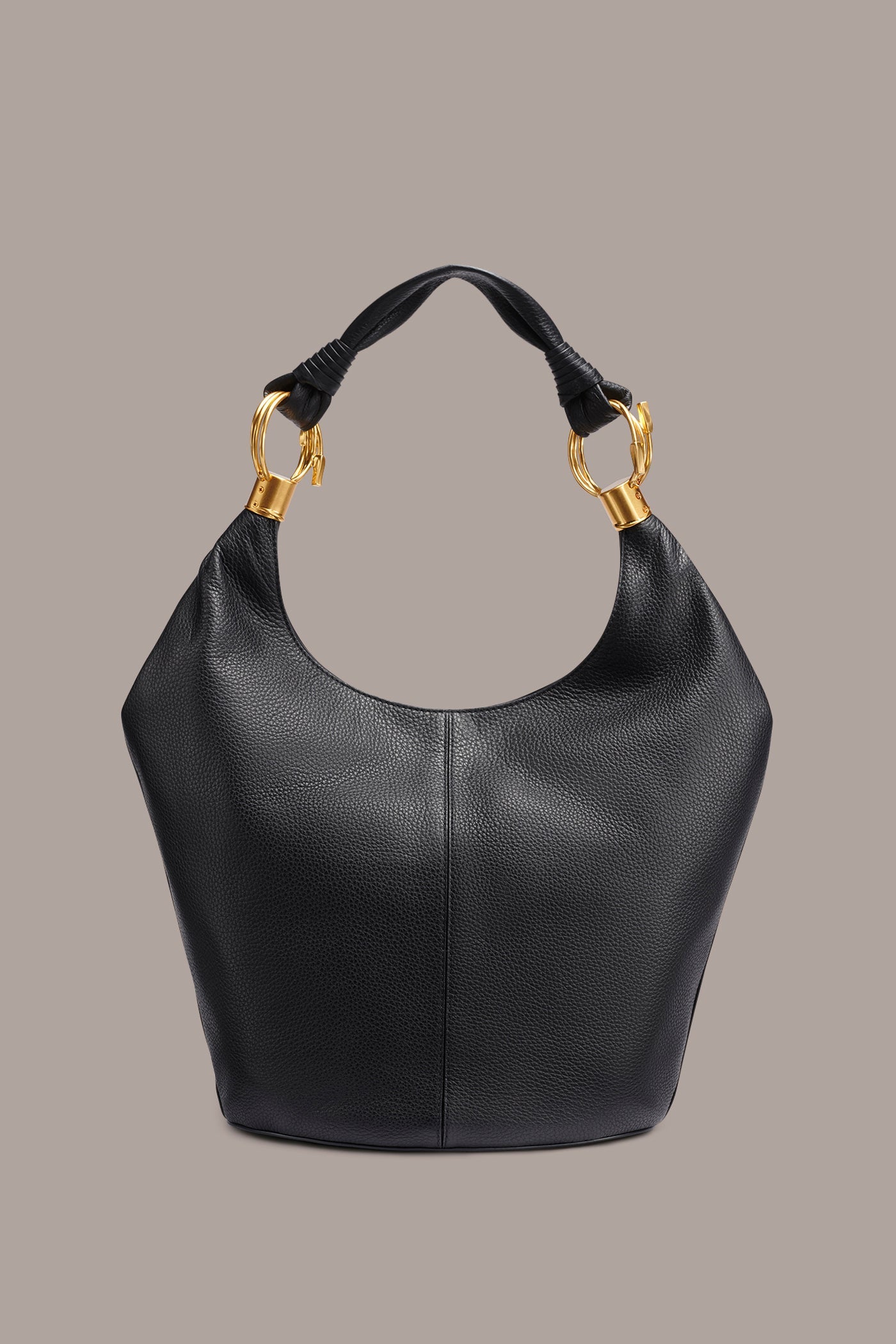 Donna Karan | TARTAN LEATHER HOBO BAG