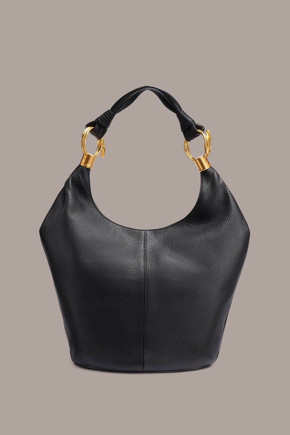 Donna Karan | TARTAN LEATHER HOBO BAG