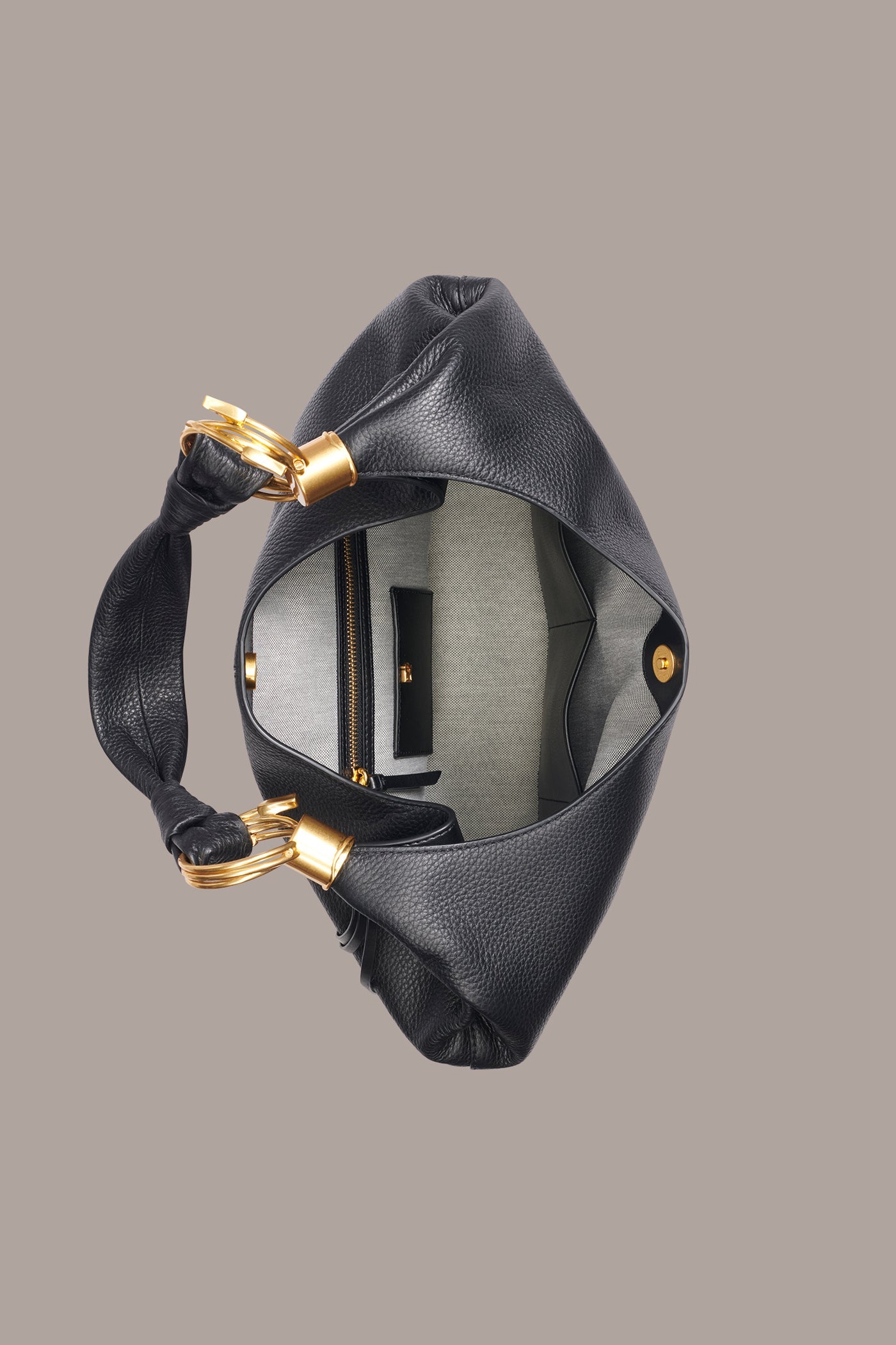 Donna Karan | TARTAN LEATHER HOBO BAG