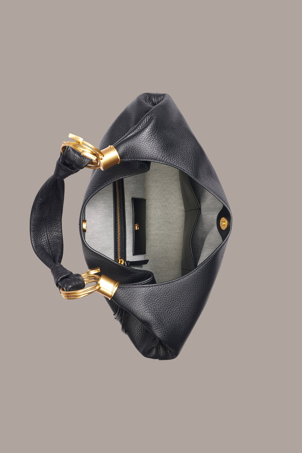 Donna Karan | TARTAN LEATHER HOBO BAG