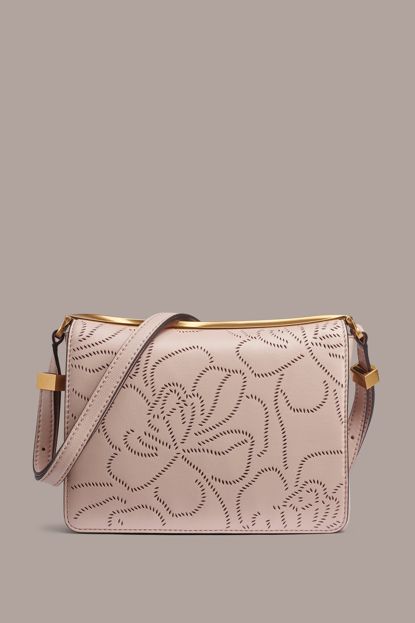 Donna Karan | JERICHO FLORAL LEATHER SHOULDER BAG