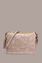 Donna Karan | JERICHO FLORAL LEATHER SHOULDER BAG