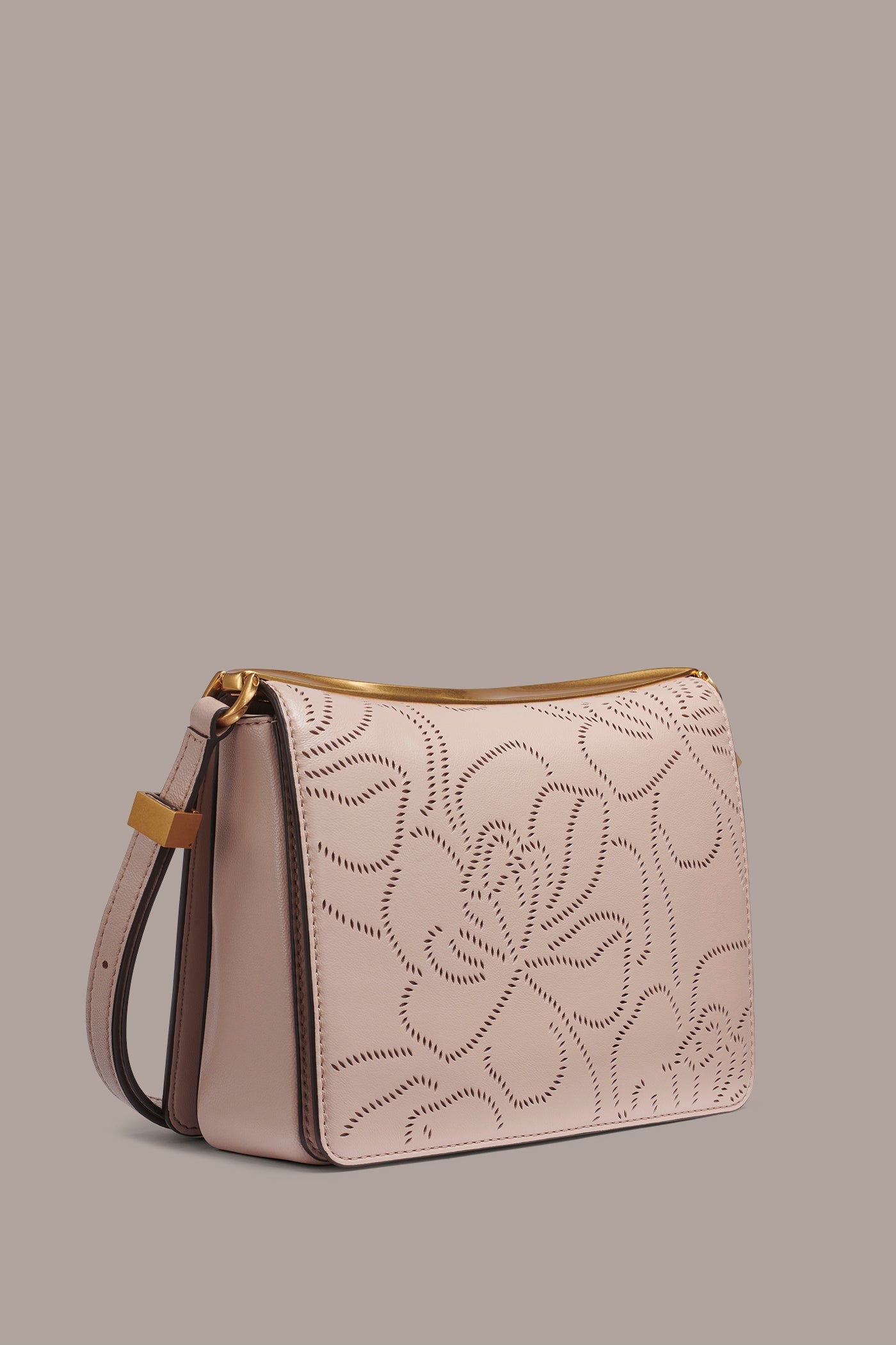Donna Karan | JERICHO FLORAL LEATHER SHOULDER BAG