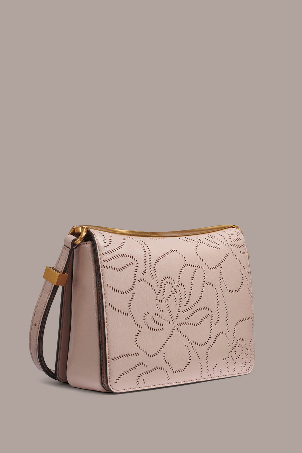 Donna Karan | JERICHO FLORAL LEATHER SHOULDER BAG