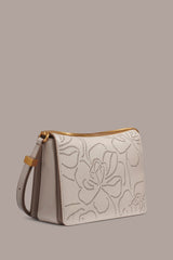 Donna Karan | JERICHO FLORAL LEATHER SHOULDER BAG