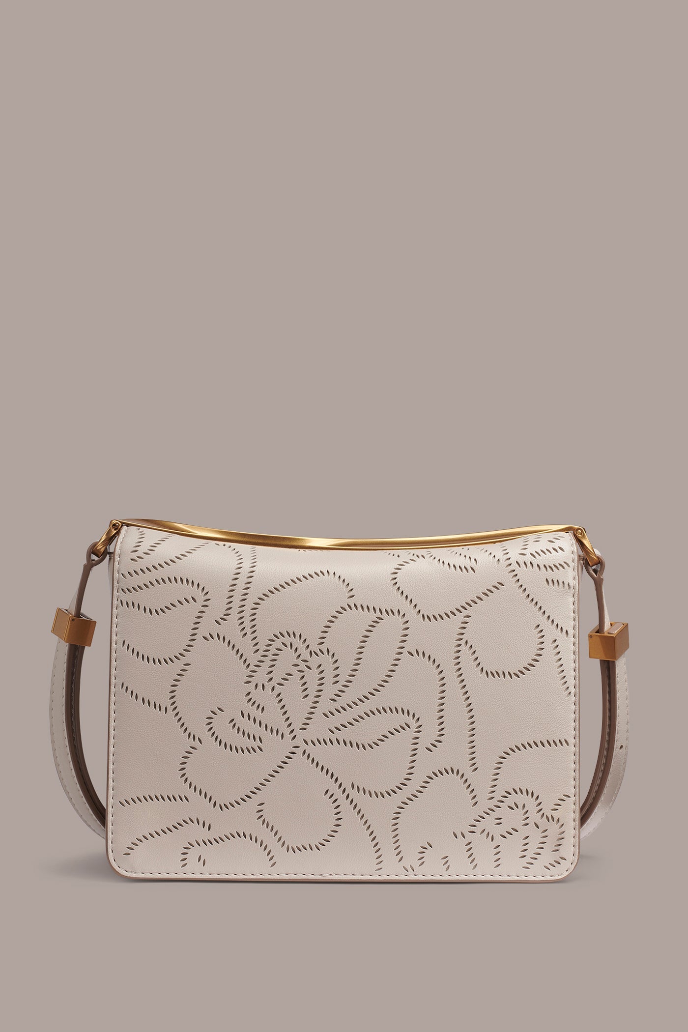 Donna Karan | JERICHO FLORAL LEATHER SHOULDER BAG