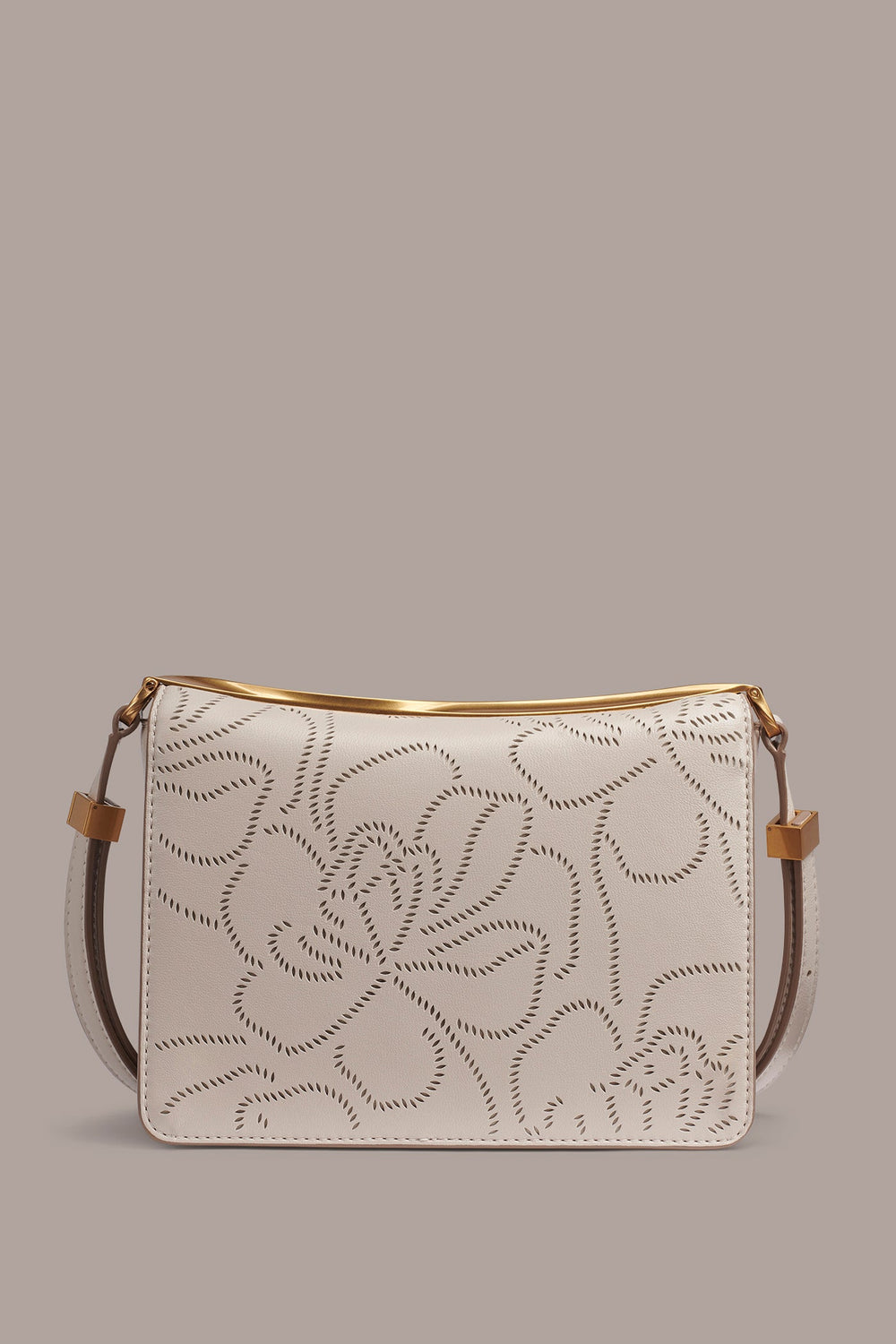 Donna Karan | JERICHO FLORAL LEATHER SHOULDER BAG