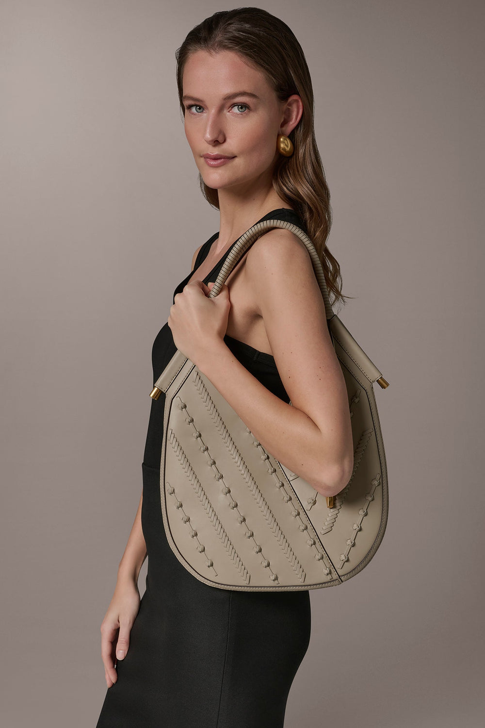 Donna Karan | BALDWIN LEATHER KNOT MINI SHOULDER BAG