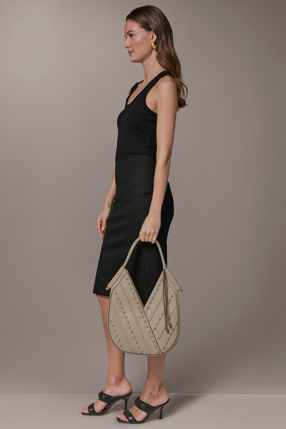 Donna Karan | BALDWIN LEATHER KNOT MINI SHOULDER BAG