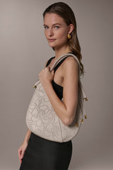 Donna Karan | BALDWIN FLORAL LEATHER MINI SHOULDER BAG