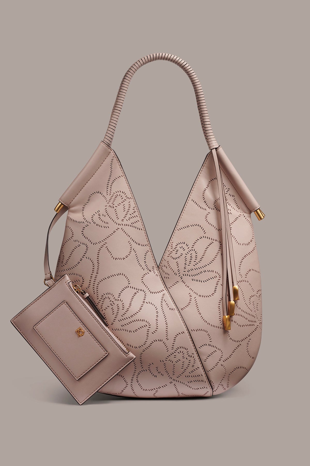 Donna Karan | BALDWIN FLORAL LEATHER MINI SHOULDER BAG
