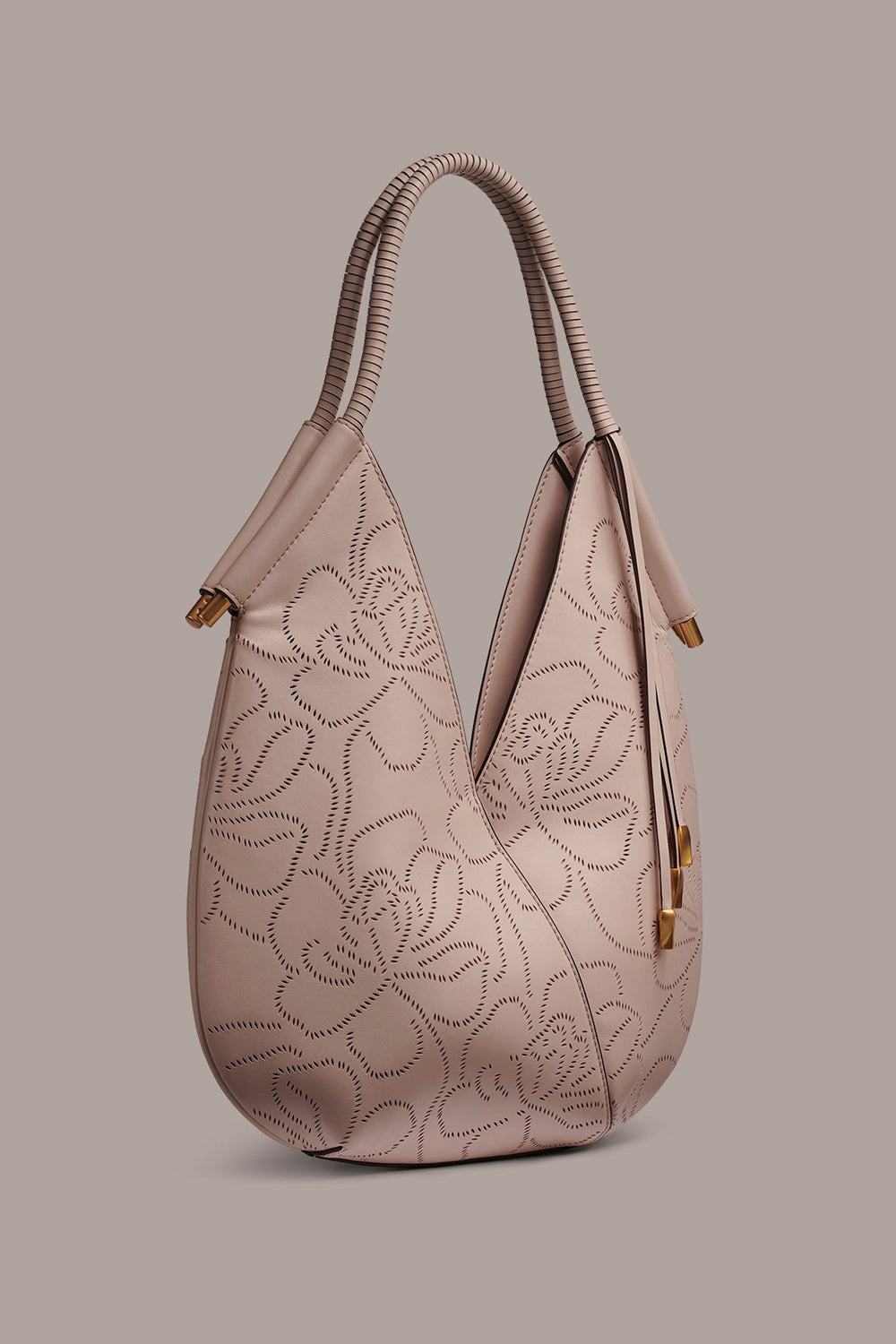 Donna Karan | BALDWIN FLORAL LEATHER MINI SHOULDER BAG