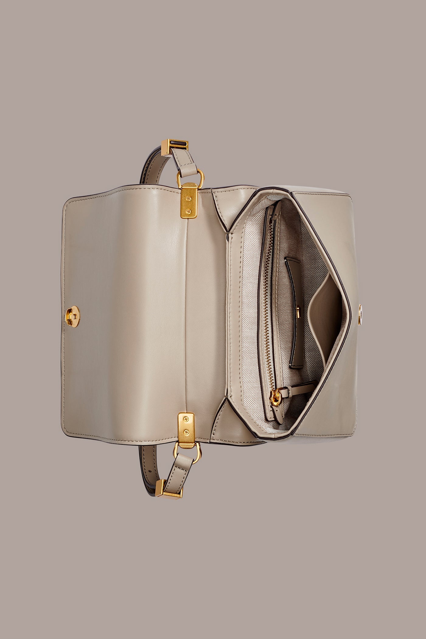 Donna Karan | JERICHO CROC-EFFECT SUEDE SHOULDER BAG
