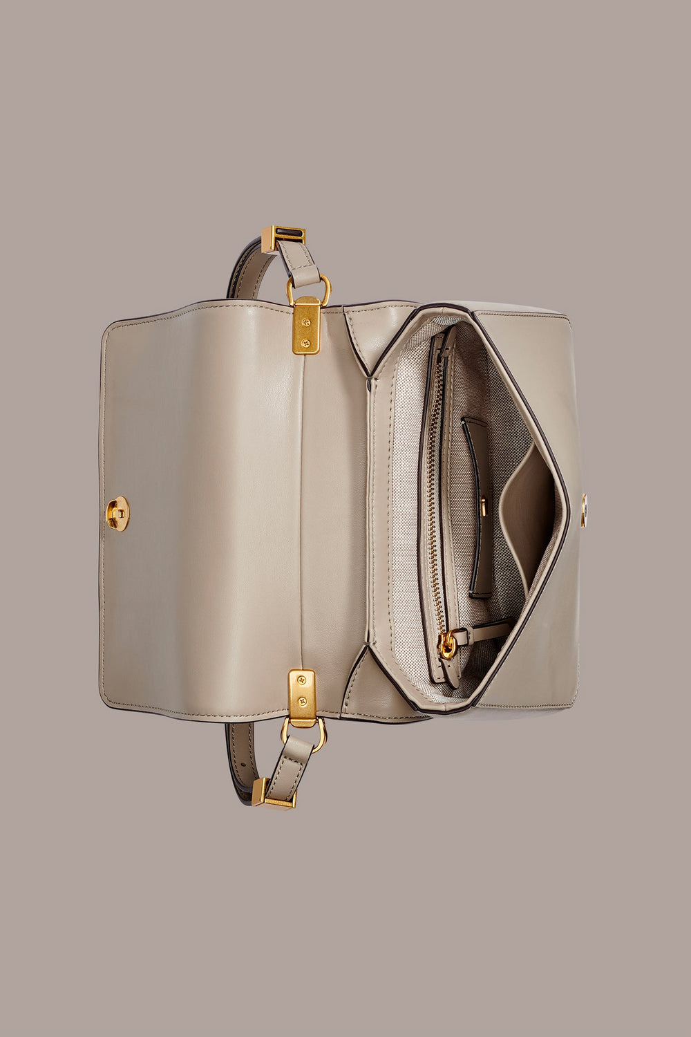 Donna Karan | JERICHO CROC-EFFECT SUEDE SHOULDER BAG