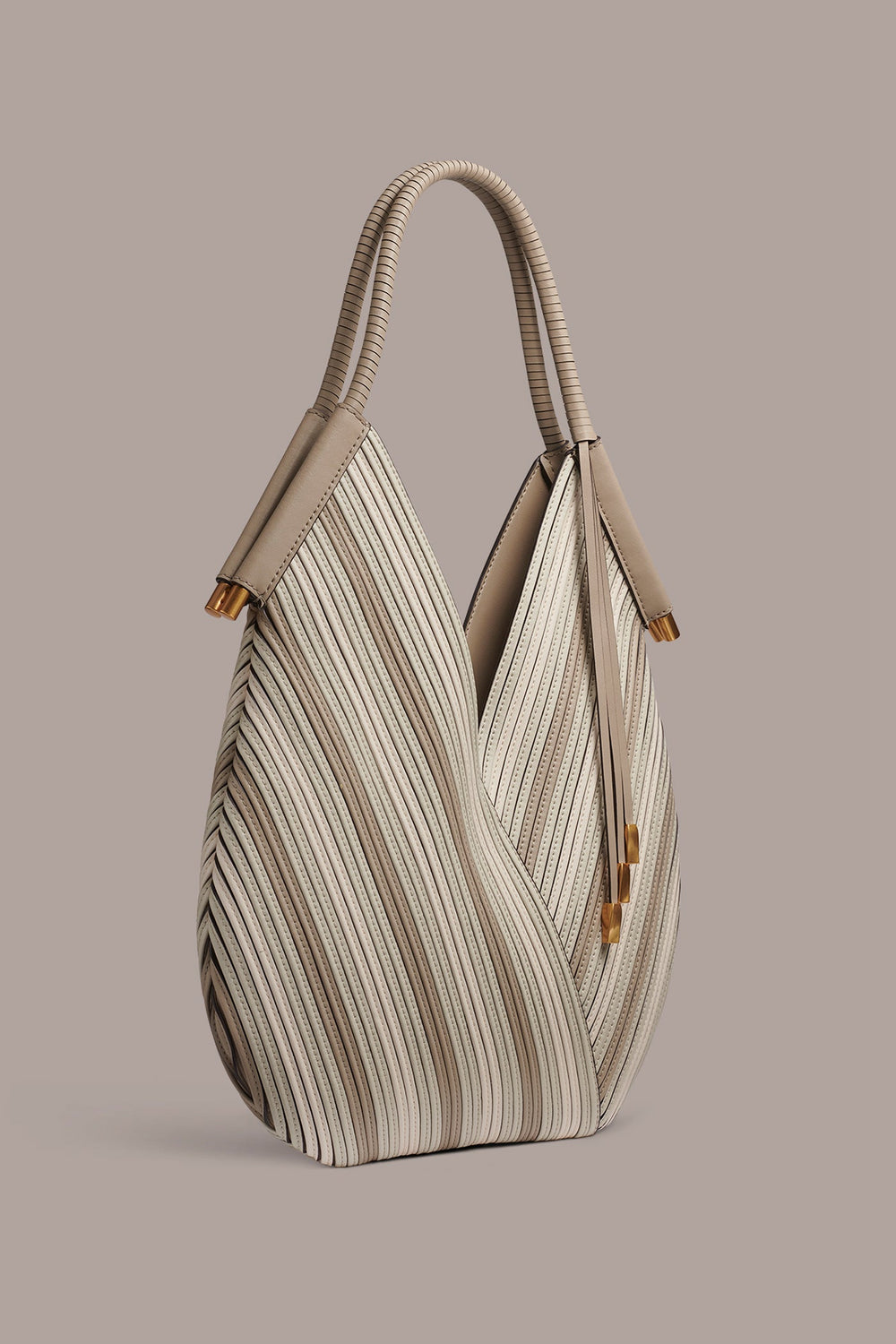 Donna Karan | BALDWIN CHEVRON LEATHER MINI SHOULDER BAG