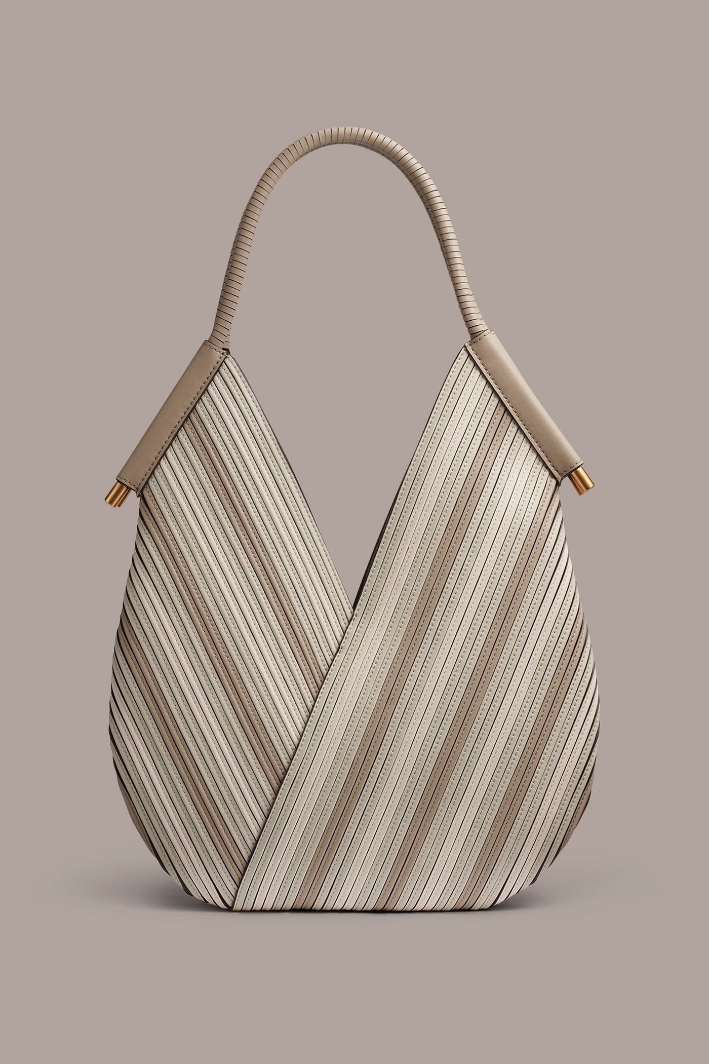 Donna Karan | BALDWIN CHEVRON LEATHER MINI SHOULDER BAG