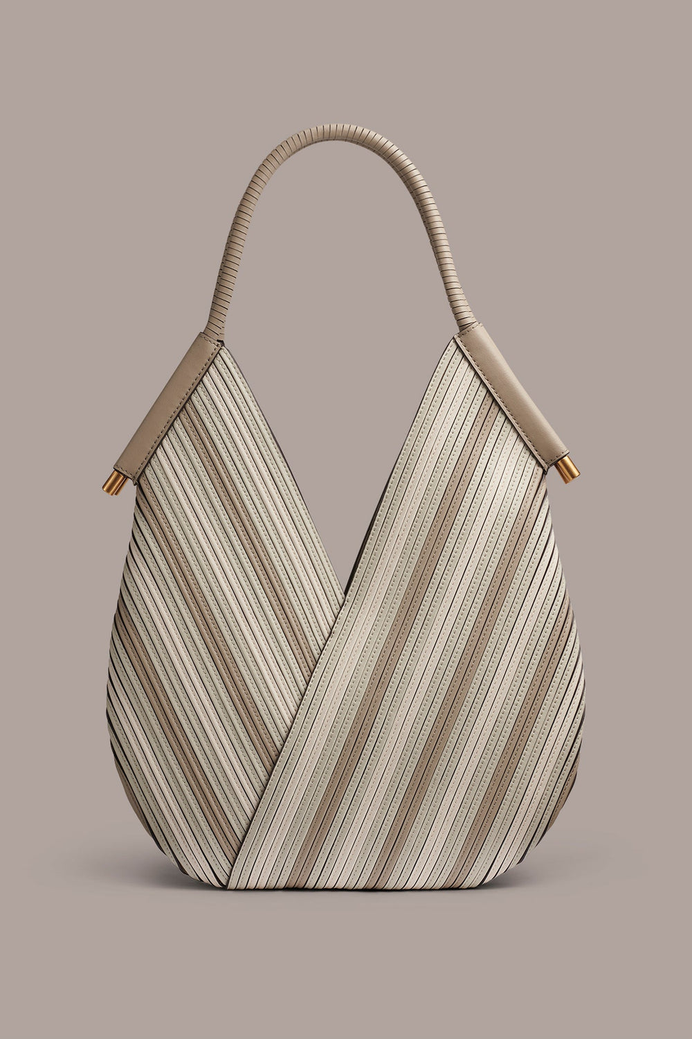 Donna Karan | BALDWIN CHEVRON LEATHER MINI SHOULDER BAG
