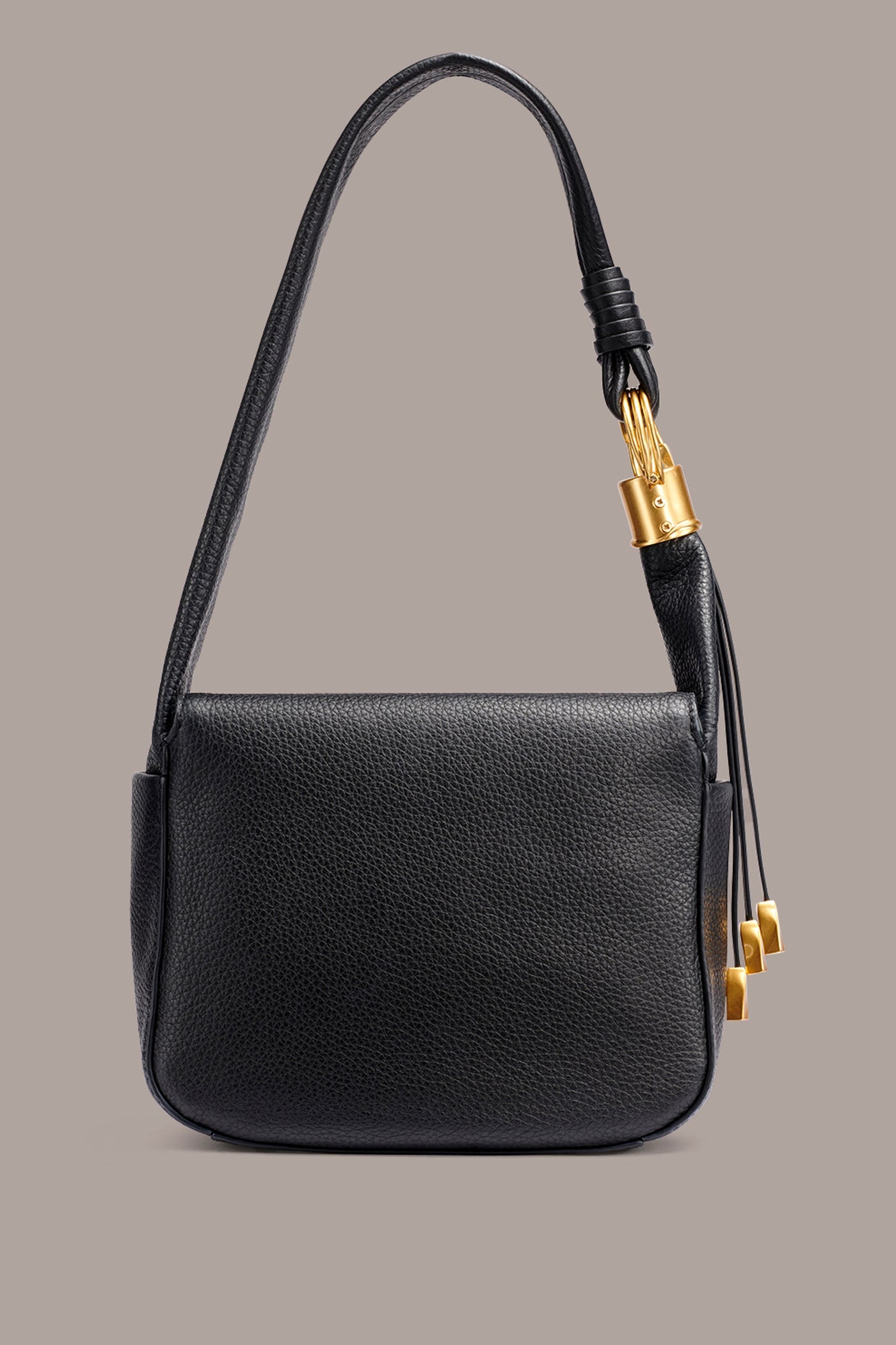 Donna Karan | TARTAN LEATHER HOBO SHOULDER BAG