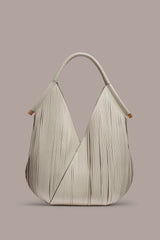 Donna Karan | BALDWIN FLORAL LASER-CUT LEATHER LARGE SHOULDER BAG