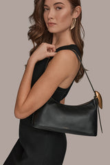 Donna Karan | GEORGETTE LEATHER SHOULDER BAG