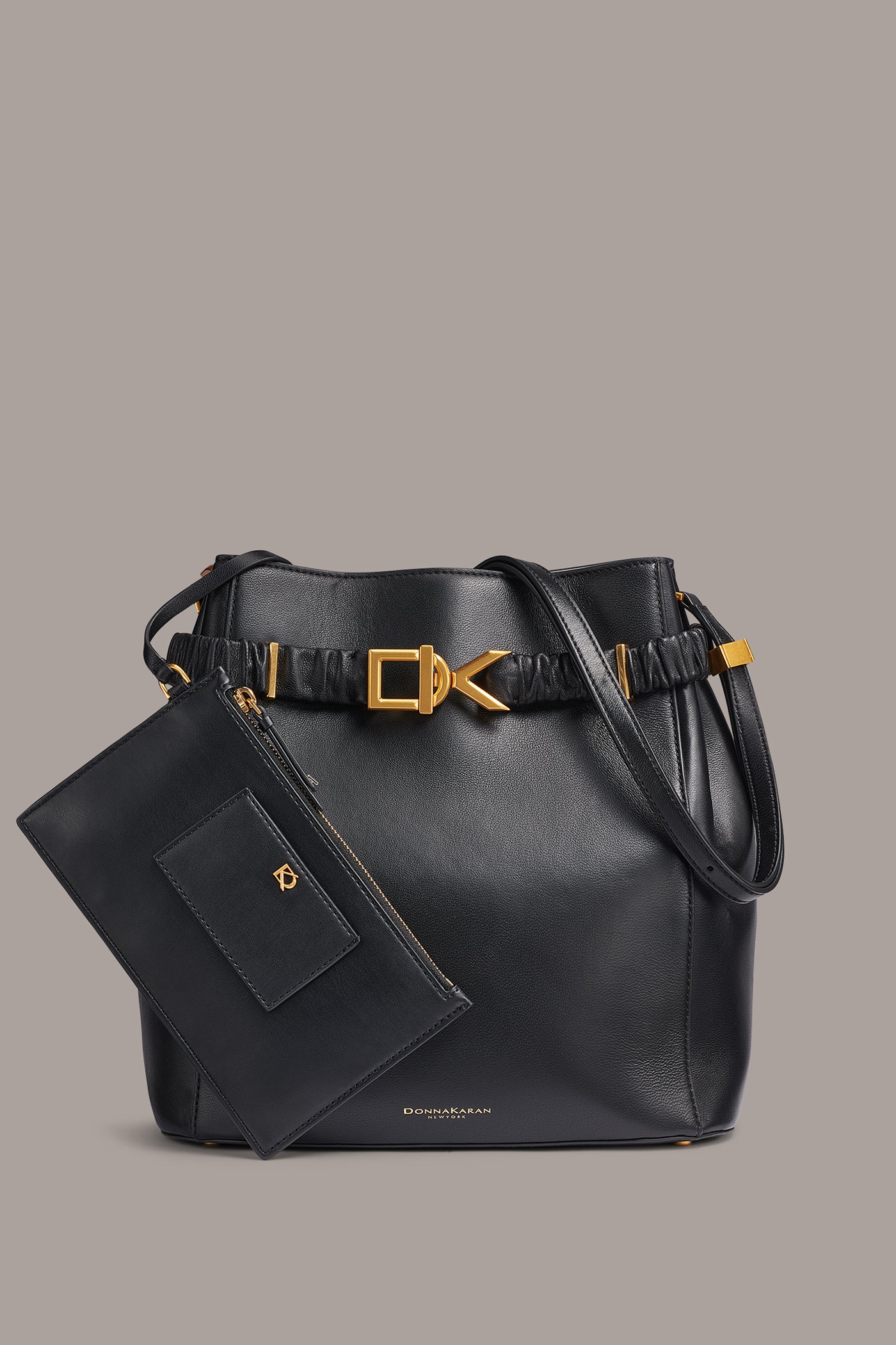 Donna Karan | GINGHAM BUCKET BAG