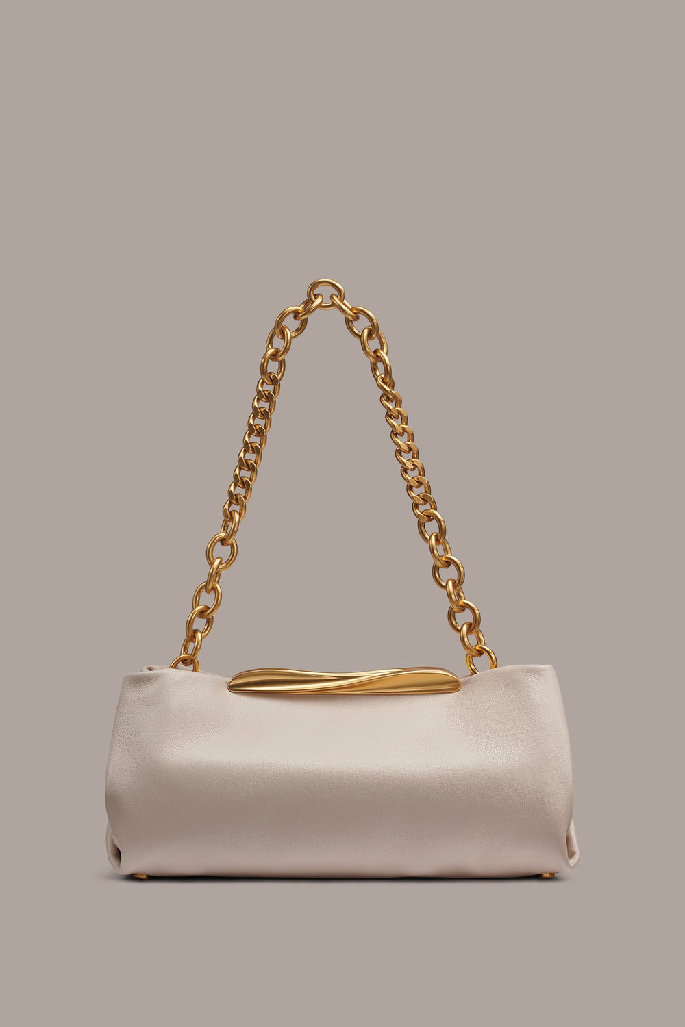 Donna Karan | POPLIN LEATHER CLUTCH