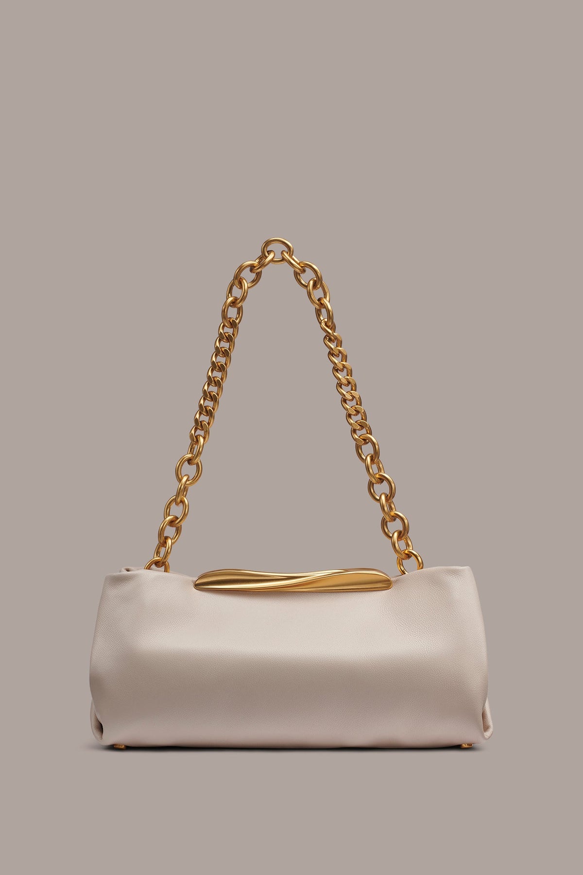Donna Karan | POPLIN LEATHER CLUTCH