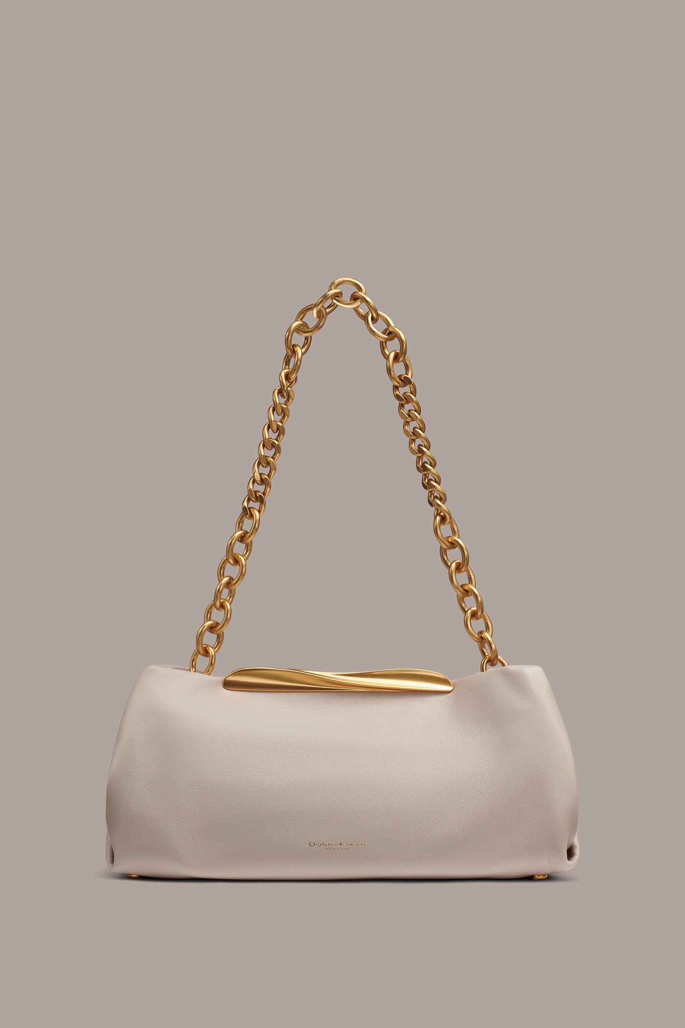 Donna Karan | POPLIN LEATHER CLUTCH