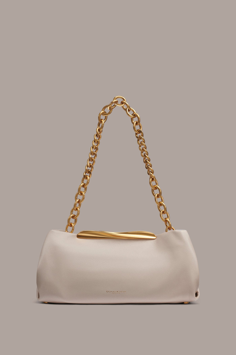 Donna Karan | POPLIN LEATHER CLUTCH