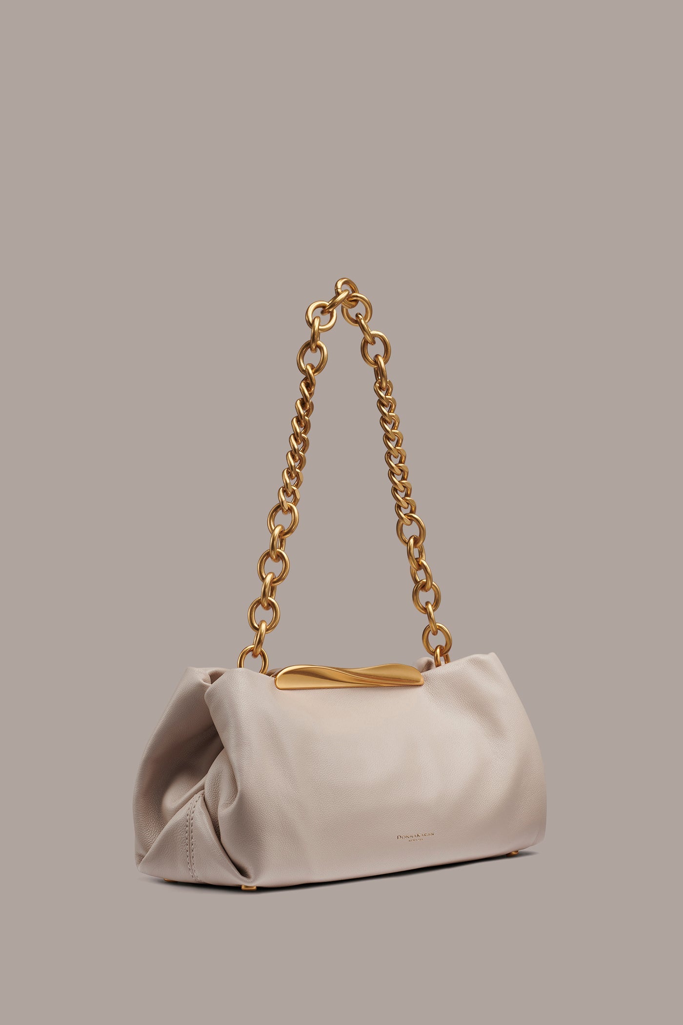 Donna Karan | POPLIN LEATHER CLUTCH