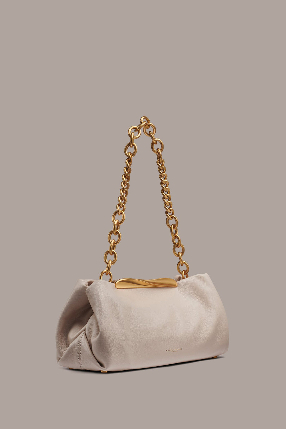 Donna Karan | POPLIN LEATHER CLUTCH