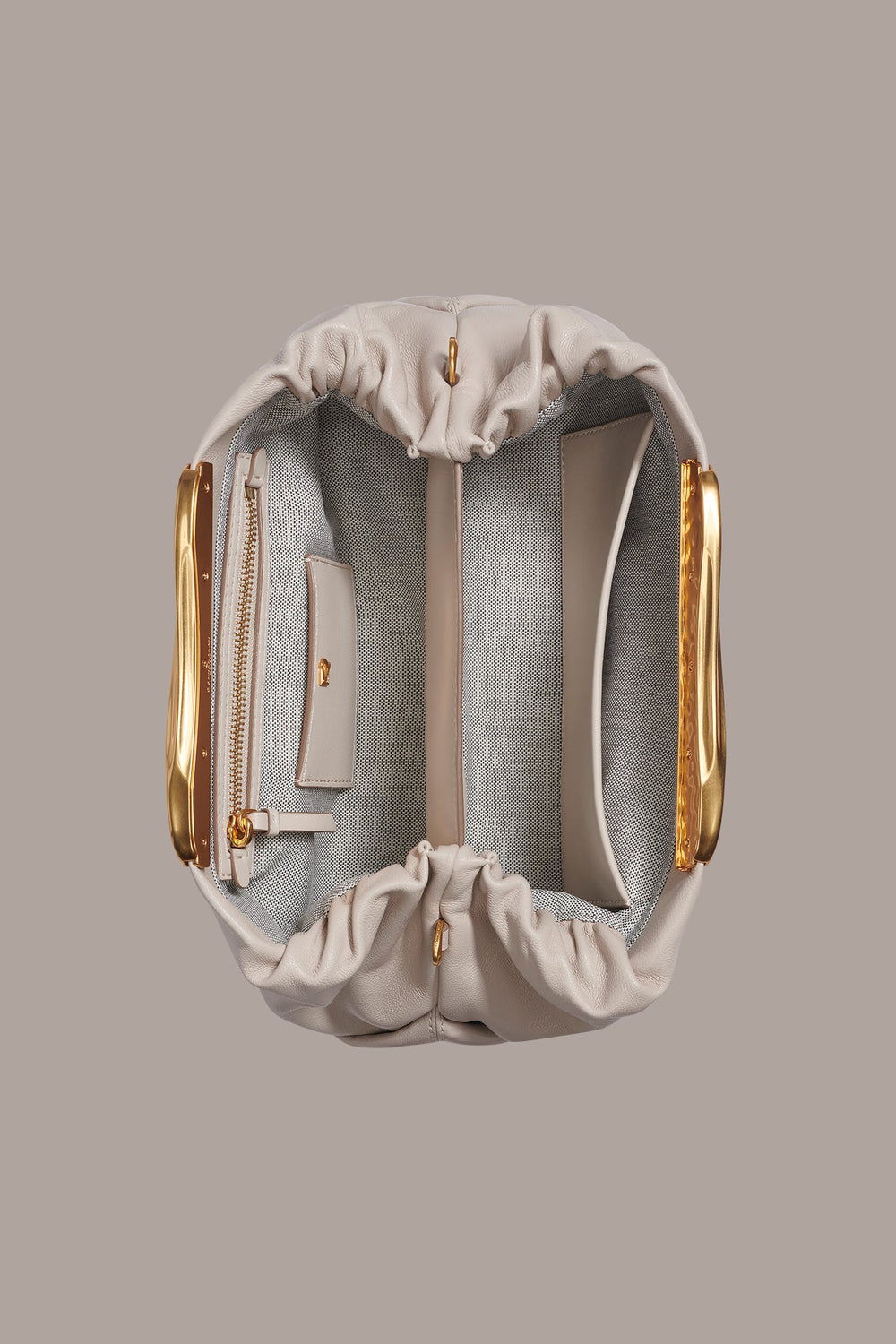 Donna Karan | POPLIN LEATHER CLUTCH