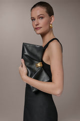Donna Karan | CASHMERE LEATHER CLUTCH