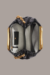 Donna Karan | POPLIN LEATHER CLUTCH