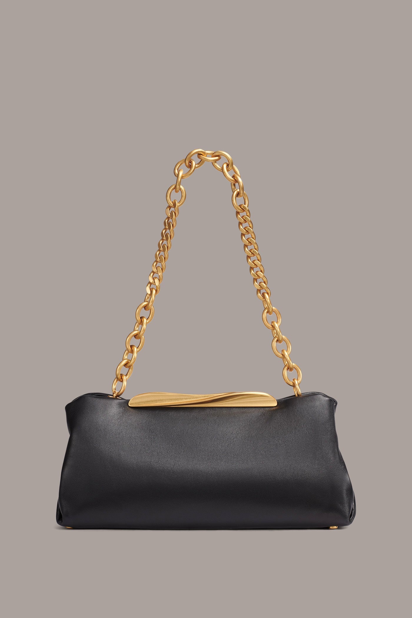 Donna Karan | POPLIN LEATHER CLUTCH