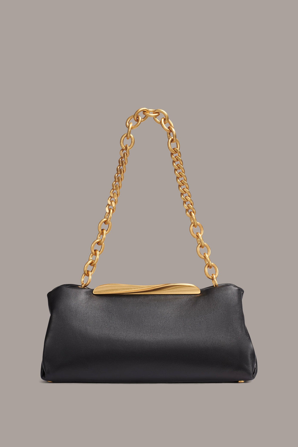 Donna Karan | POPLIN LEATHER CLUTCH