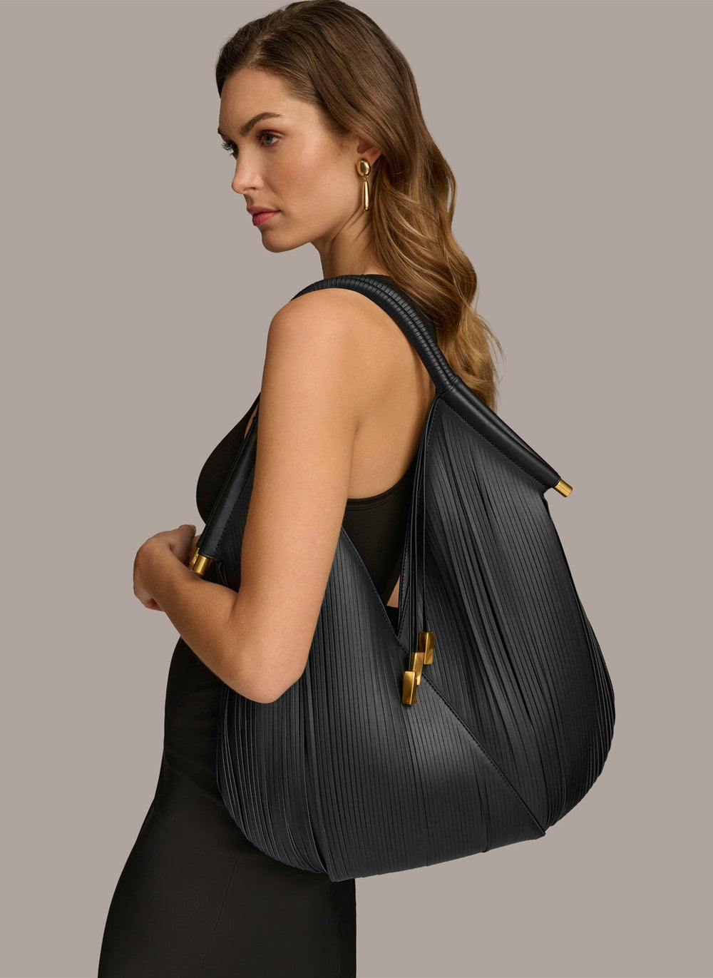 Donna Karan | BALDWIN LARGE LASER-CUT SHOULDER BAG