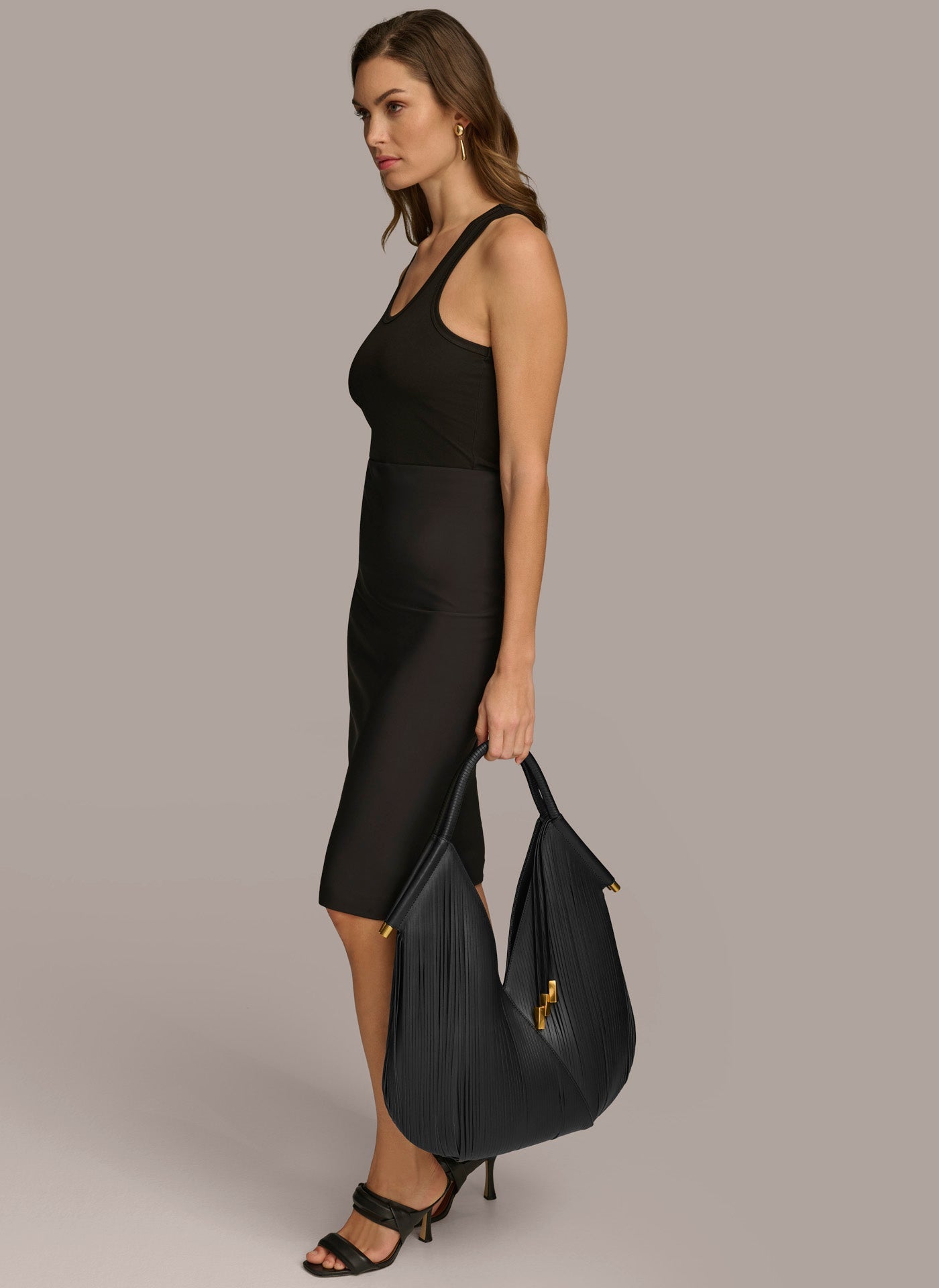 Donna Karan | BALDWIN LARGE LASER-CUT SHOULDER BAG