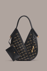 Donna Karan | BALDWIN MINI WOVEN GROMMET SHOULDER BAG