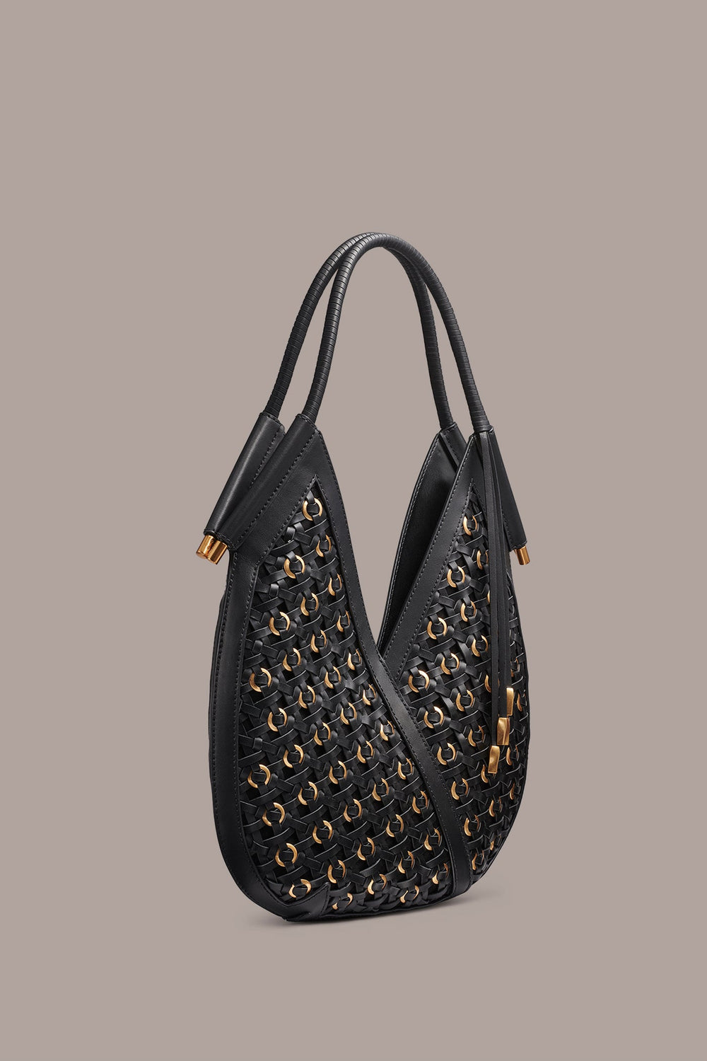 Donna Karan | BALDWIN MINI WOVEN GROMMET SHOULDER BAG