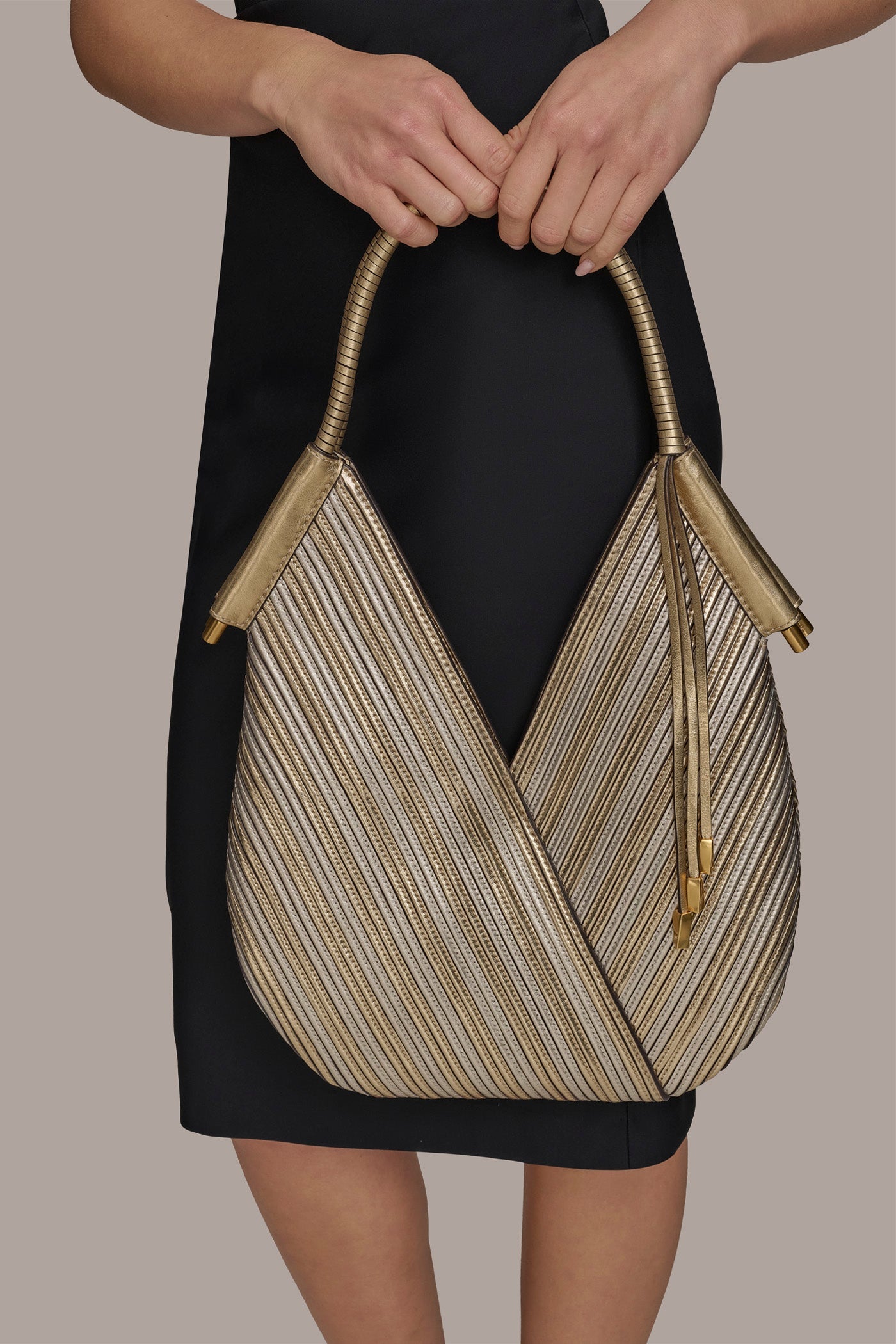 Donna Karan | BALDWIN MINI METALLIC SHOULDER BAG