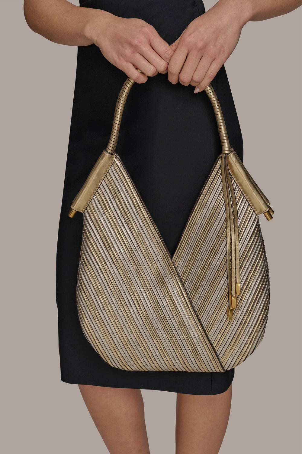 Donna Karan | BALDWIN MINI METALLIC SHOULDER BAG